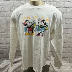 Disney Family Holiday Party Xmas XL TShirt Mickey Minnie Mouse Cast Member CMO
